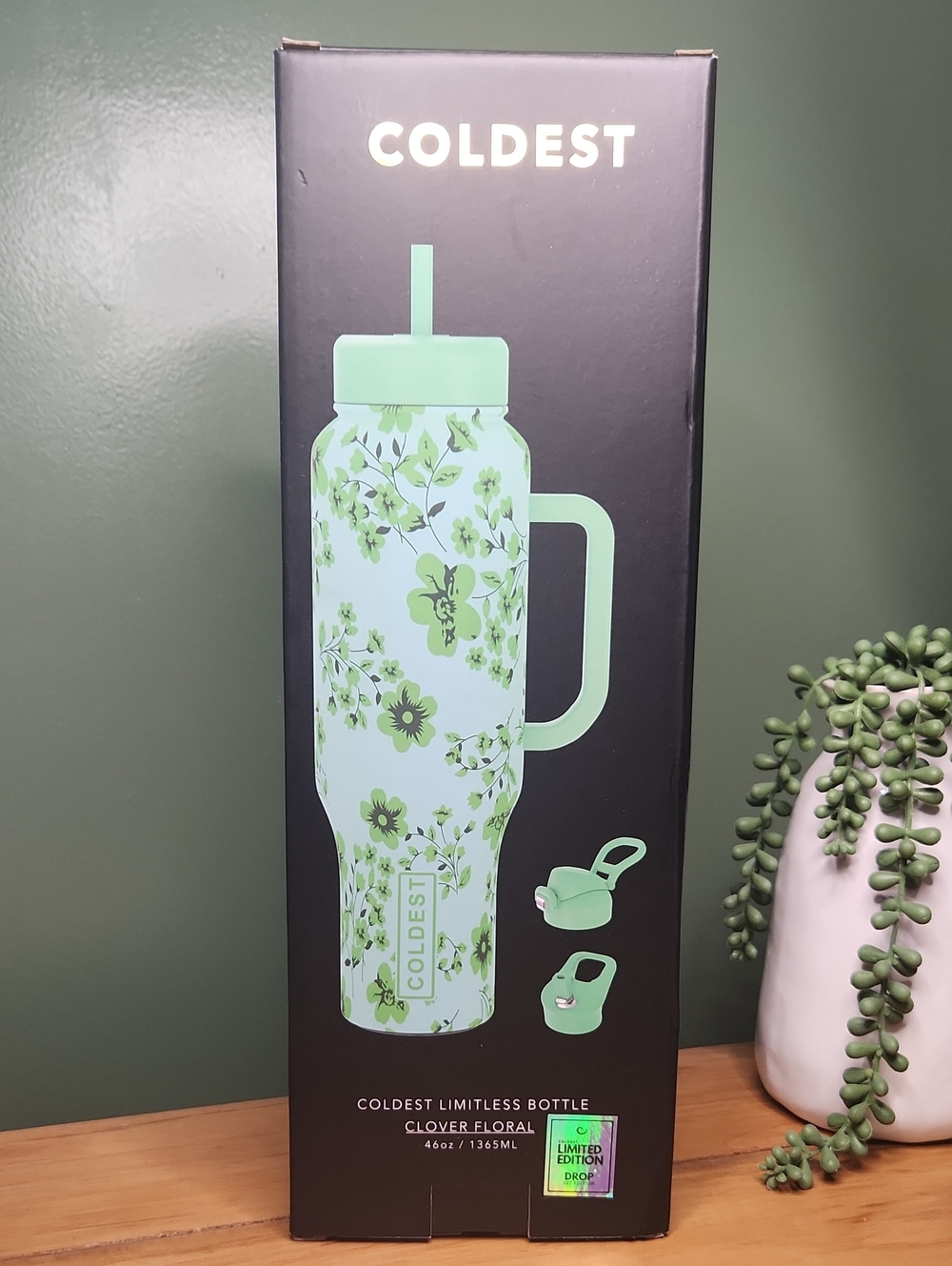 Coldest Limitless Bottle Limited Edition Clover Floral 46 Oz.